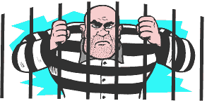 Prisoner Behind Bars