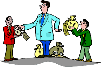 Lending money and receiving interest