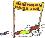 Runner Collapsed at Finish Line