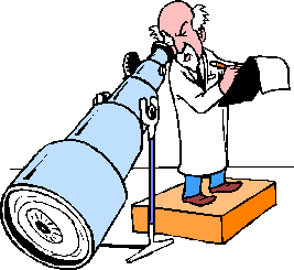 Scientist with Big Scope