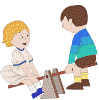 Children on See-Saw